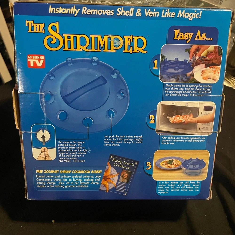The Shrimper As Seen On TV Shrimp Sheller Deveiner With‎ Cookbook